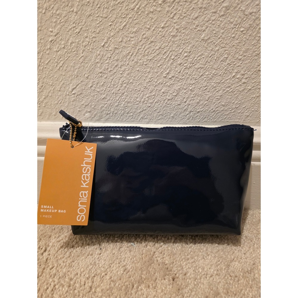 Sonia Kashuk navy makeup bag